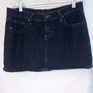 Womens 3 Rue 21 Retro Denim Mini Skirt